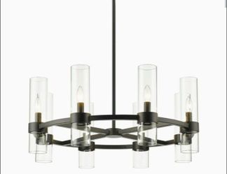 Z-Lite Datus 8 Light 32" Wide Taper Candle Chandelier