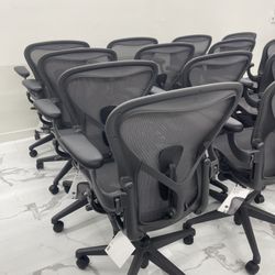 🔥BRAND NEW🔥 HERMAN MILLER REMASTERED AERON CHAIRS SIZE B FULLY LOADED WITH POSTURE FIT SL!🔥