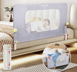 Baby Bed Rail for Toddlers Smooth Flip-Down Crib Guard Rail Safety Rail Guards for 14 Height Adjustable, Toddlers Bed Rails for Full King Qu