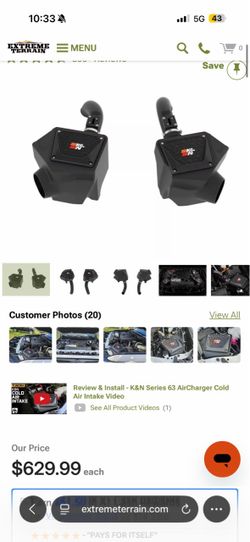 K&N cold air intake