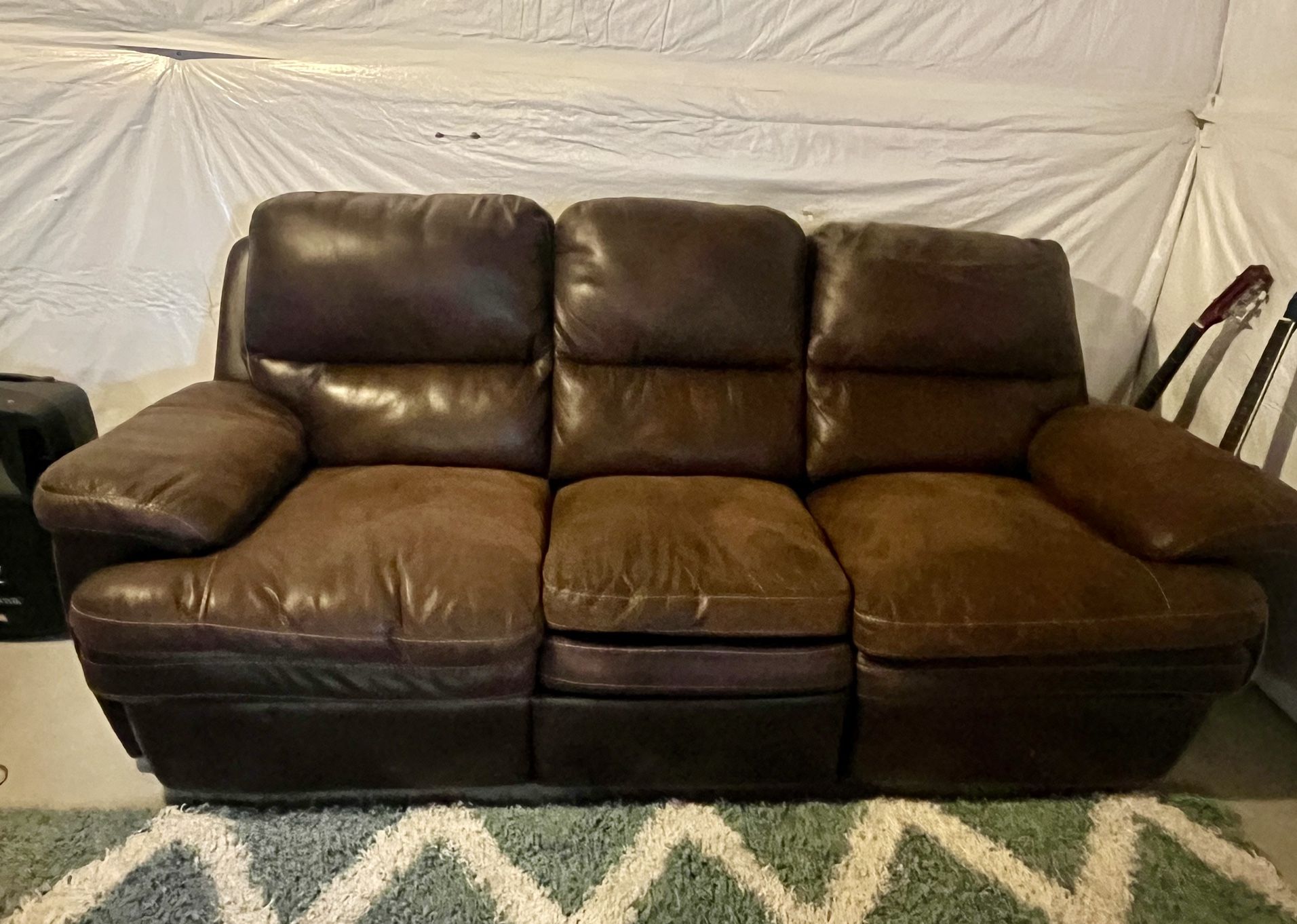 Recliner Leather Couch