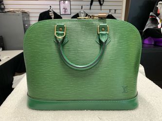 Louis Vuitton Alma PM Green Epi Bag