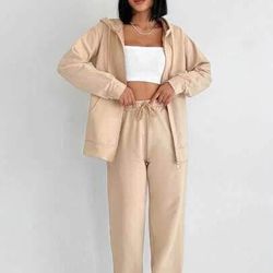 Medium Beige Jogger Set