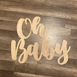 Party Wood Sign 