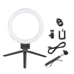 8 Inch Ring Light w/ Stand Studio Angeleye Photo Video Social Lighting Makeup Selfie Lights - Social Media Lighting - Summer Sale