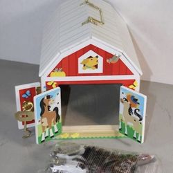 Melissa And Doug Wooden Farm Toy House