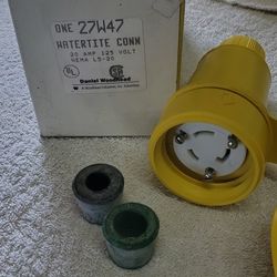 Woodhead 27W47 1(contact info removed)44 Watertight Locking Connector-Nema L5-20R