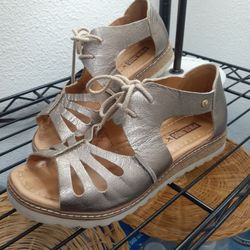 Metallic Pikolinos Sandals