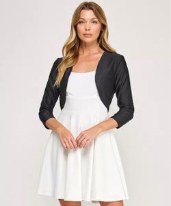 City Studios 3/4-Sleeve Bolero Jacket