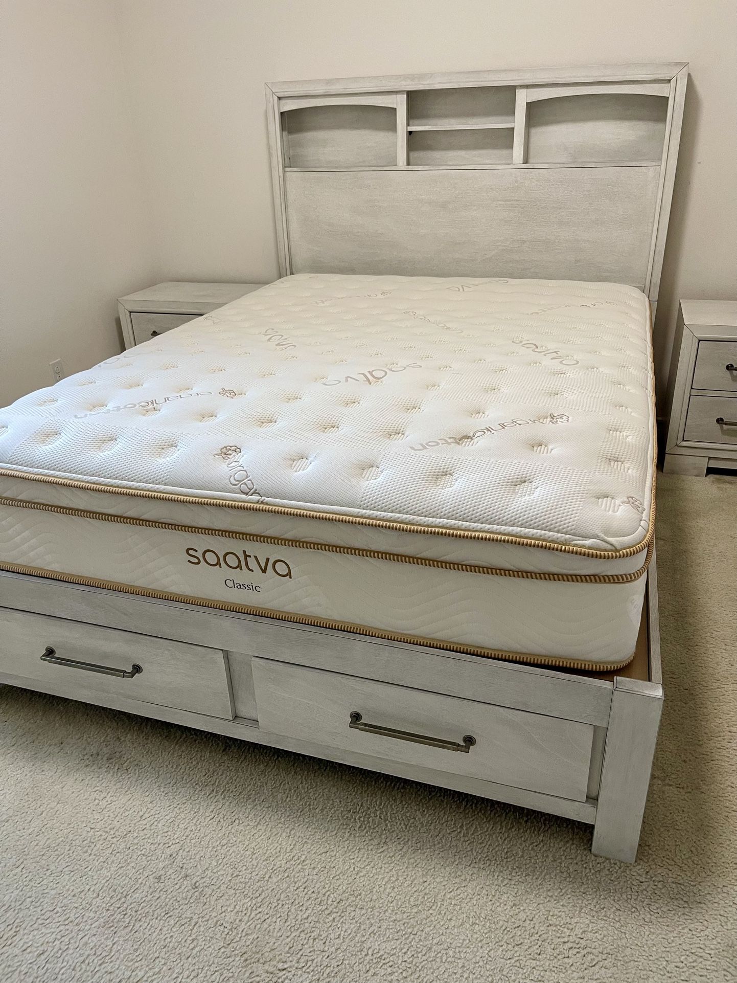 Queen Size Mattress - Luxury Mattress - Organic Cotton Pillow Top