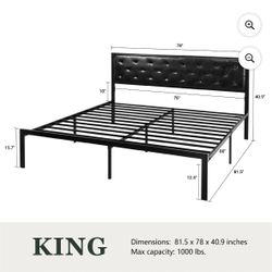 Metal Bed Frame King