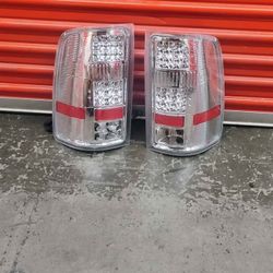 LED chrome headlights for 1500 GMC Sierra 2007_2013