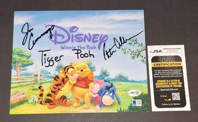 🔥 Peter Cullen And Jim Cummings Signed Autographed 8x10 Winnie The Pooh JSA COA 🔥
