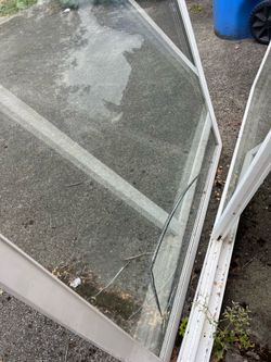 Large, broken window