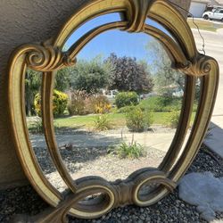 Vintage Large Gold Mirror