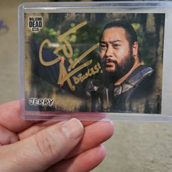 The walking dead, Jerry, Cooper Andrews, Autographed Topps Trading Card