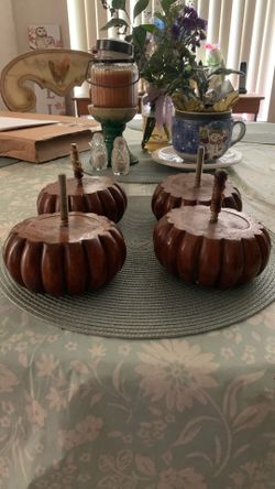 Solid Wooden Pumpkin Legs. $10