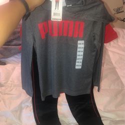 Extra extra small size 343 piece puma Pants Set Boys