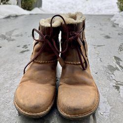 Women’s Brown Shearling-Lined Ugg Boots
