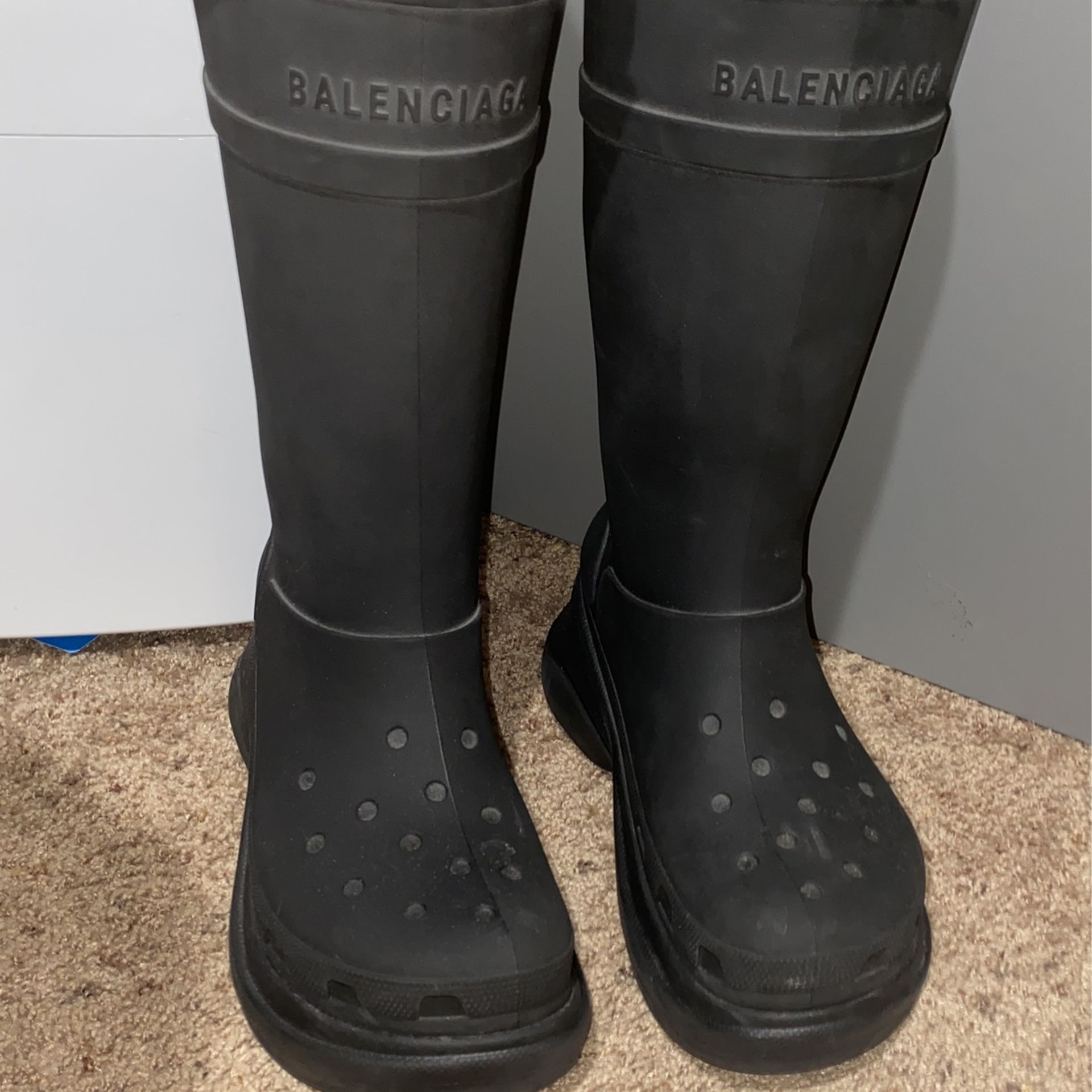 Balenciaga Croc Boots Mens