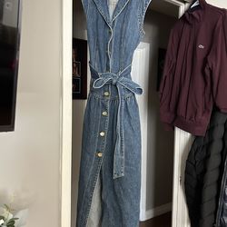 Jean short sleeve  dress new