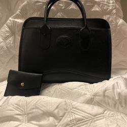 VINTAGE- MICHAEL GREEN LEATHER BAG