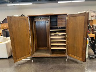 Large Armoire with Key and Lock