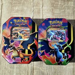 Mega Charizard X and Y Tins Sealed 2026 Set of 2 Phantasmal Flames