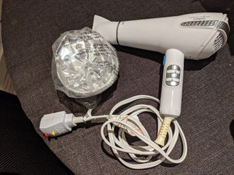Conair Silver Nano Blow Dryer ( With  Diffuser Piece For Curly Hair