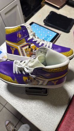 Kobe Bryant Lakers 24 Memorial Mamba High Top