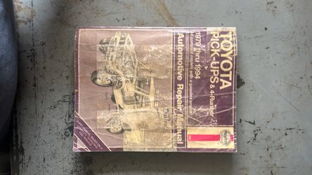 Hanes Toyota pick up and 4-Runner 1979 through 1994 automotive repair manual