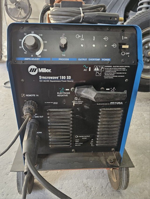 Miller Syncrowave 180 SD CC•AC/DC Squarewave Power Source
