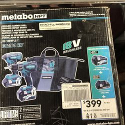Metabo Combo Kit  Codrkess Hammer Drill & Impact Drill