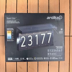 Artika Bowen Solar LED Address Wall Light