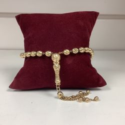 14k Gold Ball Bracelet, 11.3 G