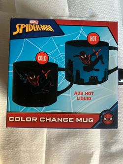 NIB! MARVEL SPIDER-MAN ~ COLOR CHANGE 15 Oz. MUG ~ ADD HOT LIQUID ~ ZAK DESIGNS