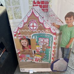 Color In Gingerbread House