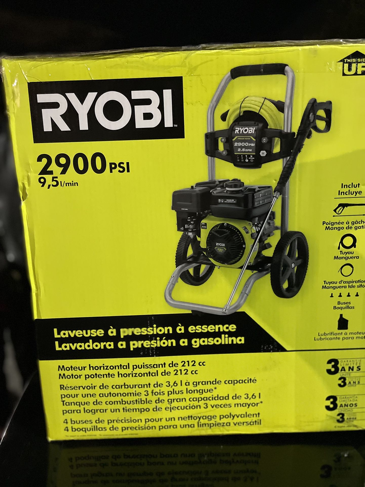 Ryobi 2900 Psi Gas Powered Pressure Washer