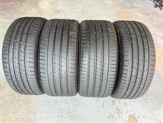 Set of Two 245/40/20 and Two 275/35/20 Pirelli P Zero Runflats with 65-85% Left Amazing Set