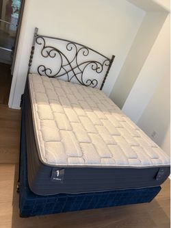 Full bed brand new mattress with box spring and frame