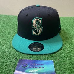 Seattle Mariners navy/teal new era hat
