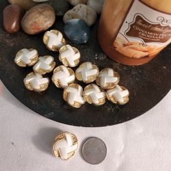 Gold Button 12pc