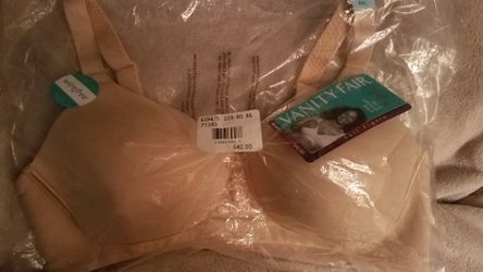 NEW VANITY FAIR BRA - 36C TAUPE WIREFREE & FULL FUGURE