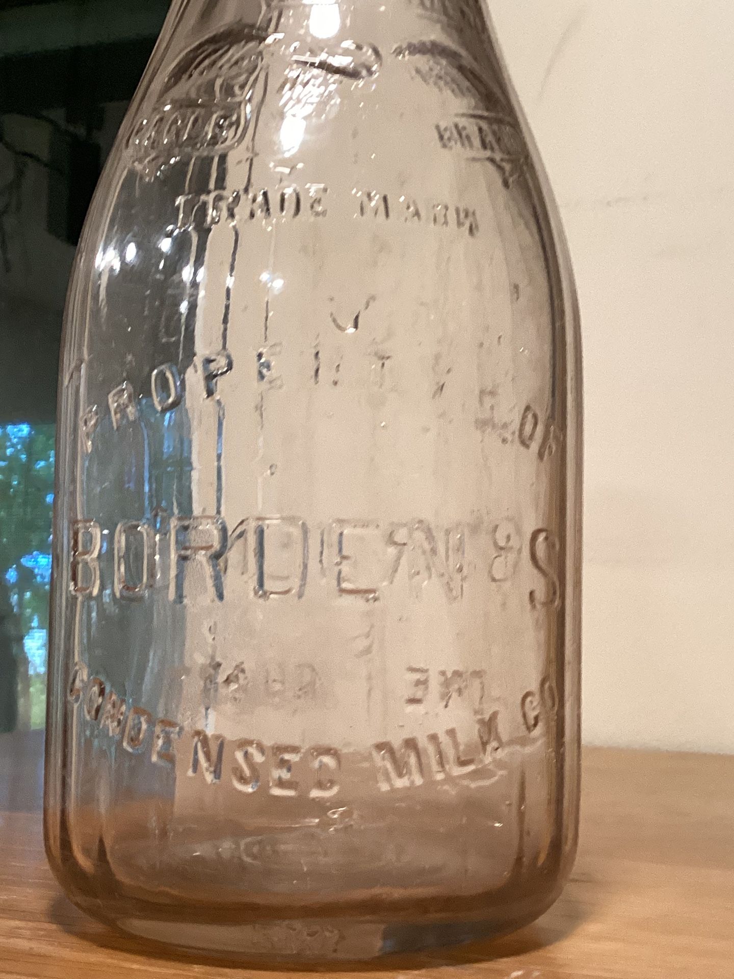 Vintage Borden Milk Bottle