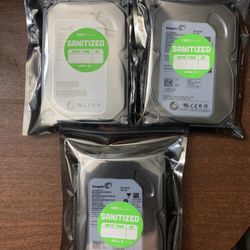 500GB Desktop 3.5” Hard Drives - Formatted & Tested