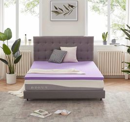 SINWEEK 1.5 Inch Gel Memory Foam Mattress Topper Ventilated Soft Pressure Relieve Mattress Pad, Breathable Bed Topper, CertiPUR-US Certified, Twin Siz