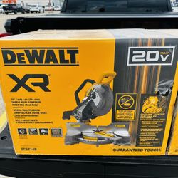 Dewalt Max XR Cordless Dual Bevel Fixed Miter Saw 