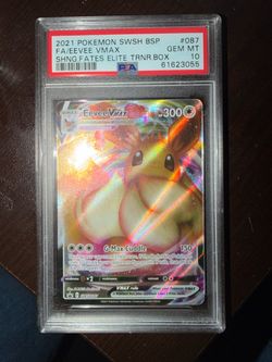 PSA 10 Eevee VMAX Full Art Pokemon Card SWSH087