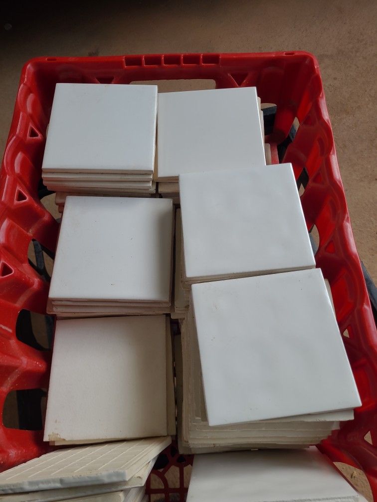 White Tiles 4 3/8 sizes