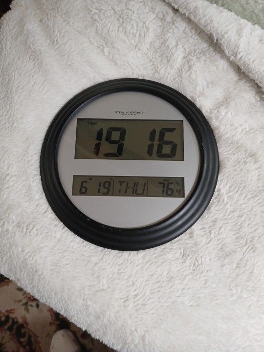 Clock With Time, Date, Day , Temp